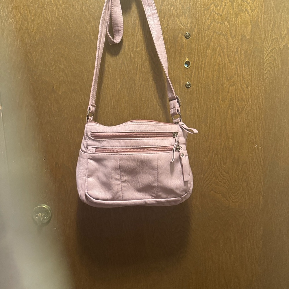 Chic Light Pink Crossbody Bag